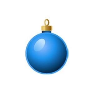 Blue Christmas Ball